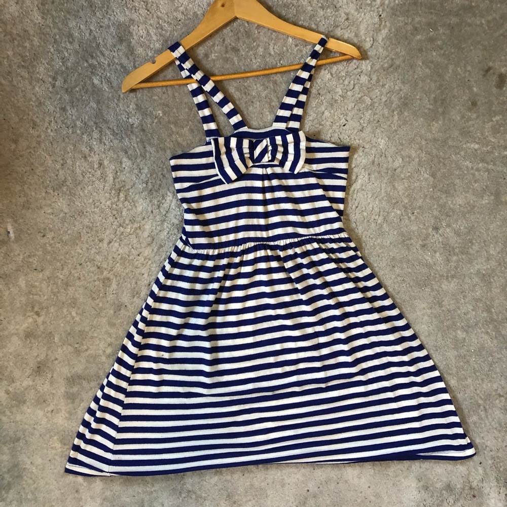 🔹2/$10 Blue and white stripped summer dress